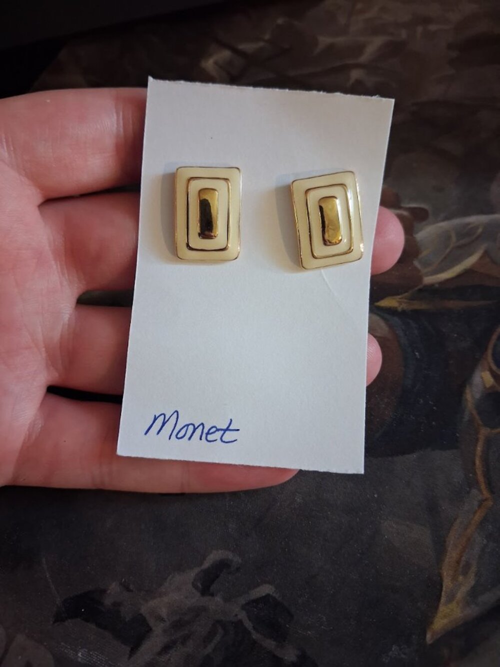 Monet stud earrings